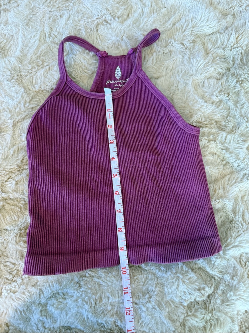 FP movement Ribbed Purple Tank Top